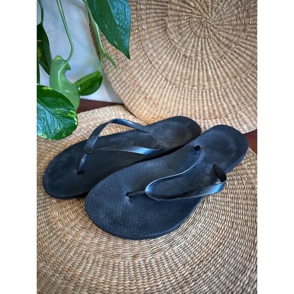 Women’s size 38–39 black flip-flops - Picture 1 of 7